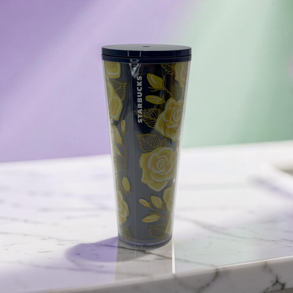 Starbucks Yellow Rose of Texas Tumbler Venti 24oz 2019 Limited Local Series Cup